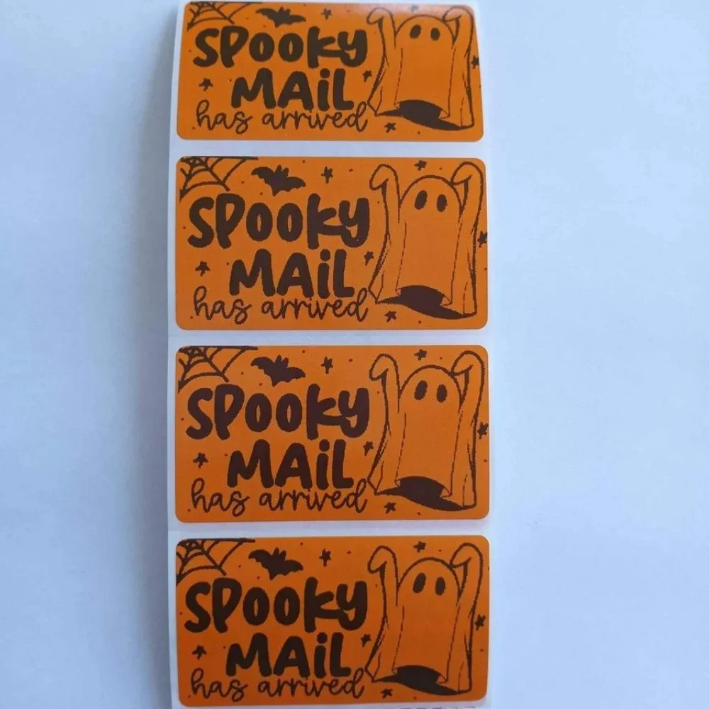 💙100 Spooky Mail- Shipping Labels Thermal Packaging Stickers 2.25